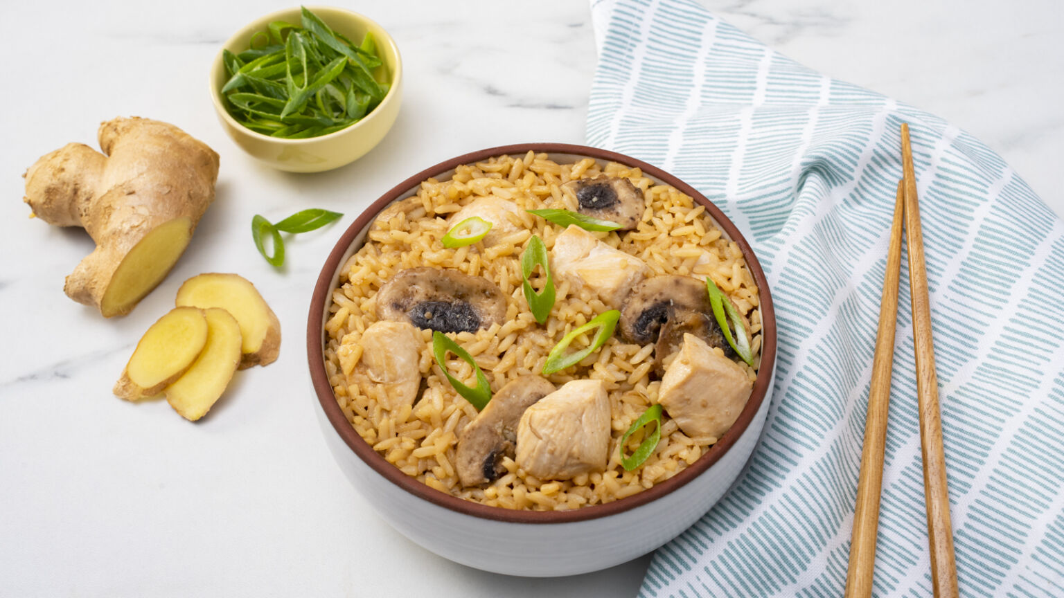 Ginger Chicken Fried Rice Recipe