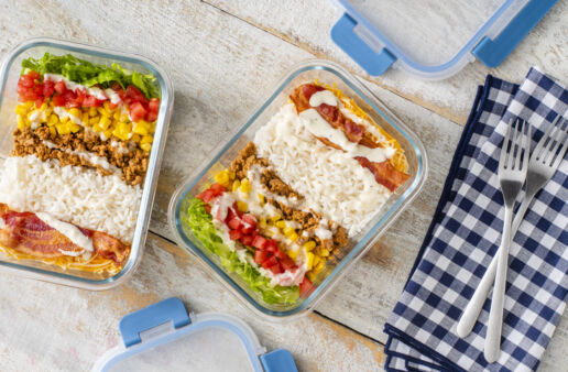 Bacon and Rice Walking Taco