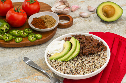 vegan chilli with quinoa