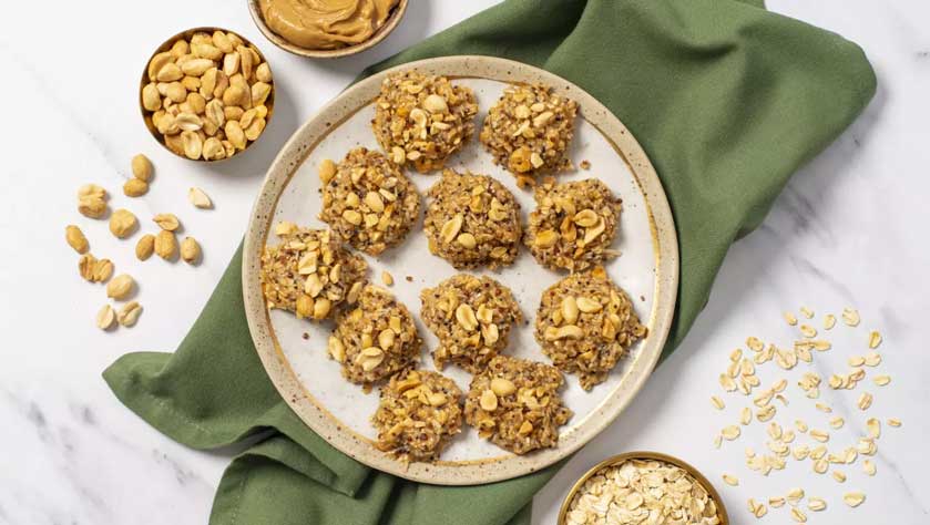 No bake Peanut Butter Quinoa Cookies Snack