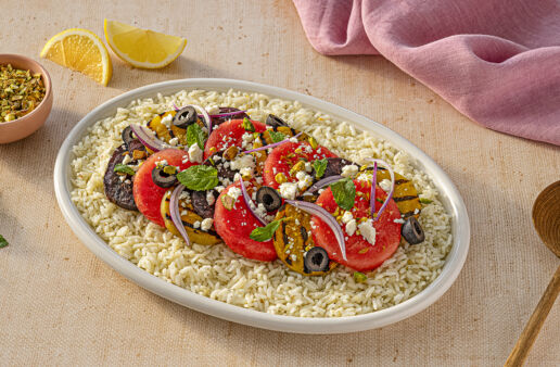 Greek Beet and Watermelon Rice Salad